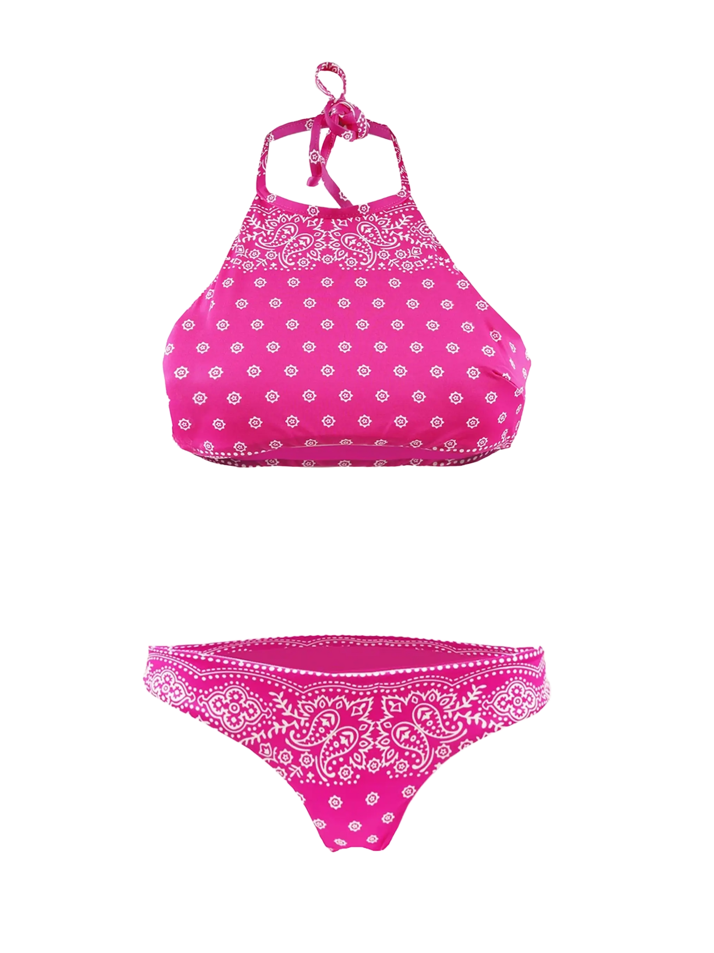 Halter top bikini bandana print - MC2 Saint Barth