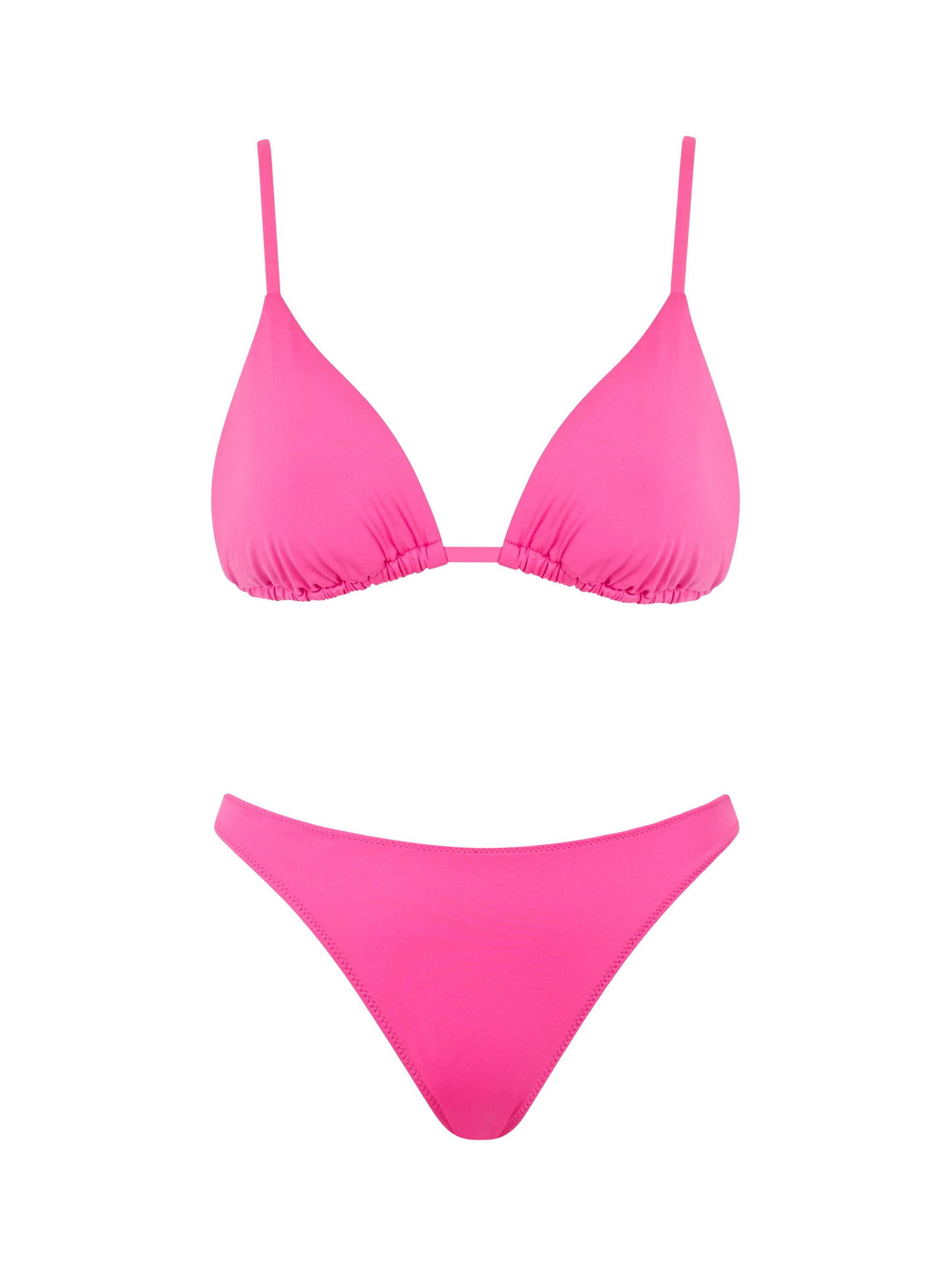 Damen-Triangel-Bikini in Fuchsia