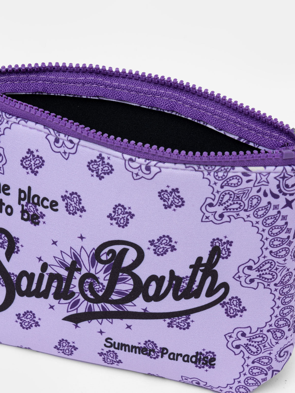 Pochette scuba bandana lilla Aline