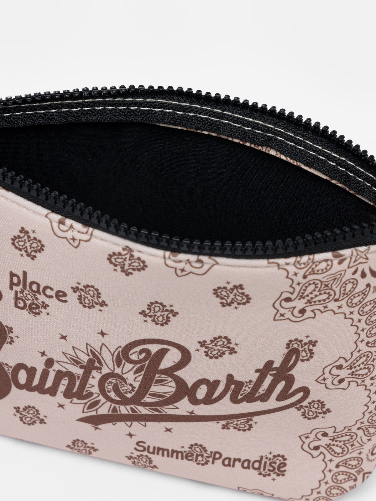 Cremefarbenes Bandana-Tauch-Pochette Aline