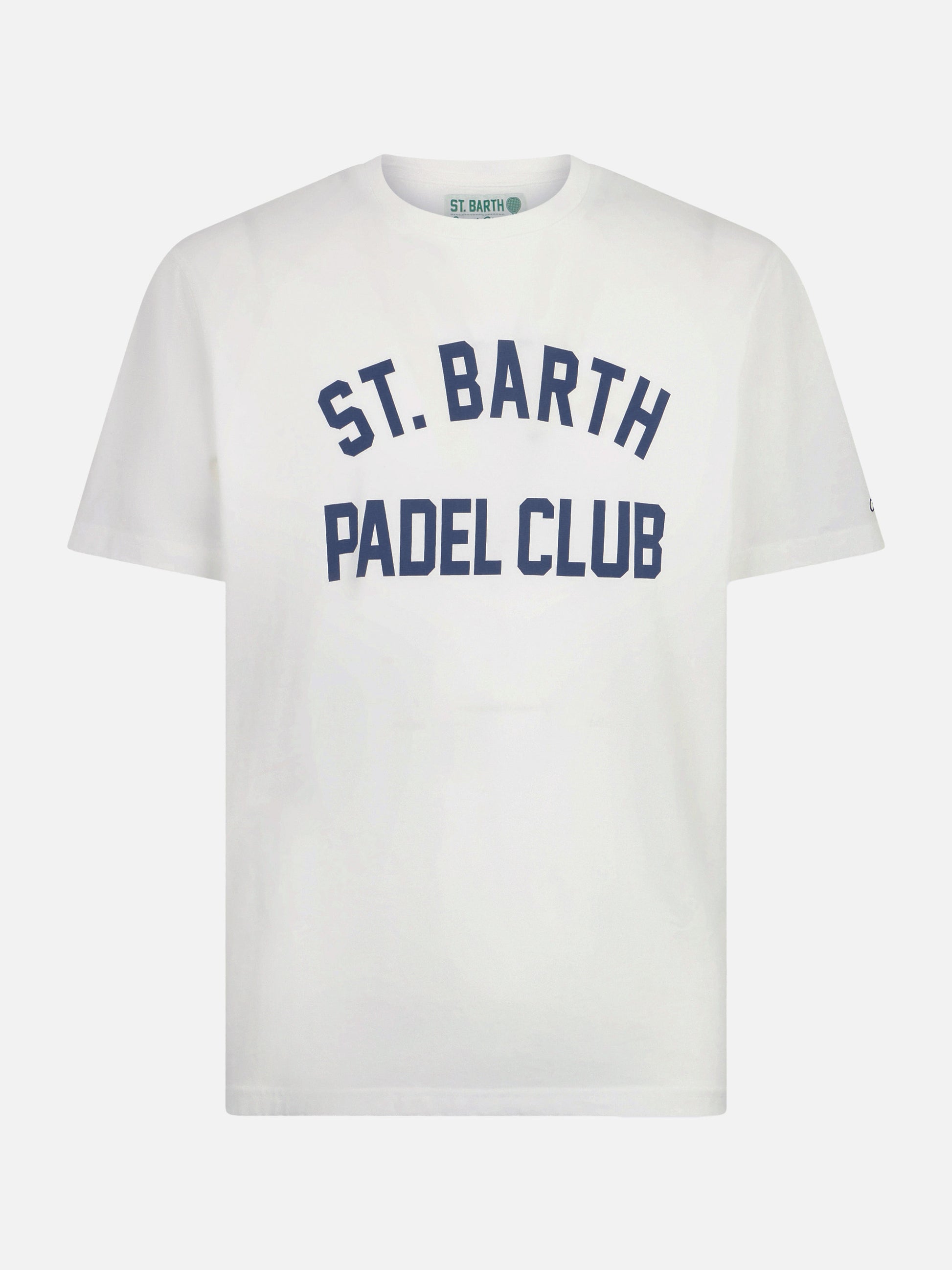 Man heavy cotton t-shirt with St. Barth Padel club - MC2 Saint Barth