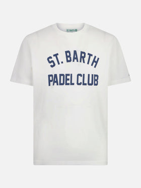 Man heavy cotton t-shirt with St. Barth Padel club - MC2 Saint Barth