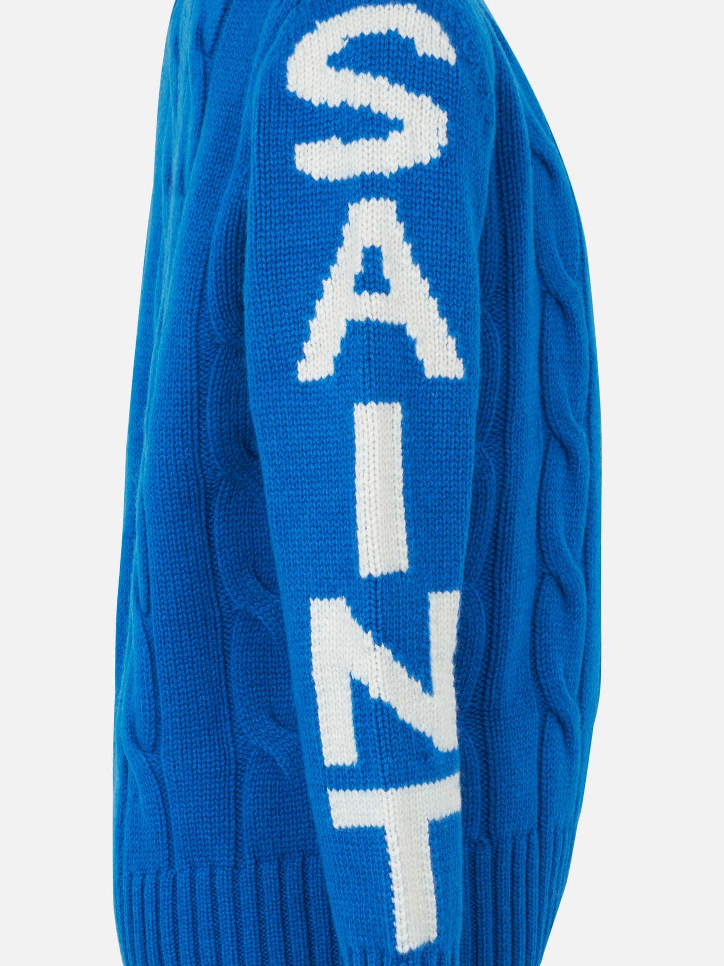 Bluette-Zopfmusterpullover für Jungen, Bergen Jr., mit Saint Moritz-Jacquard