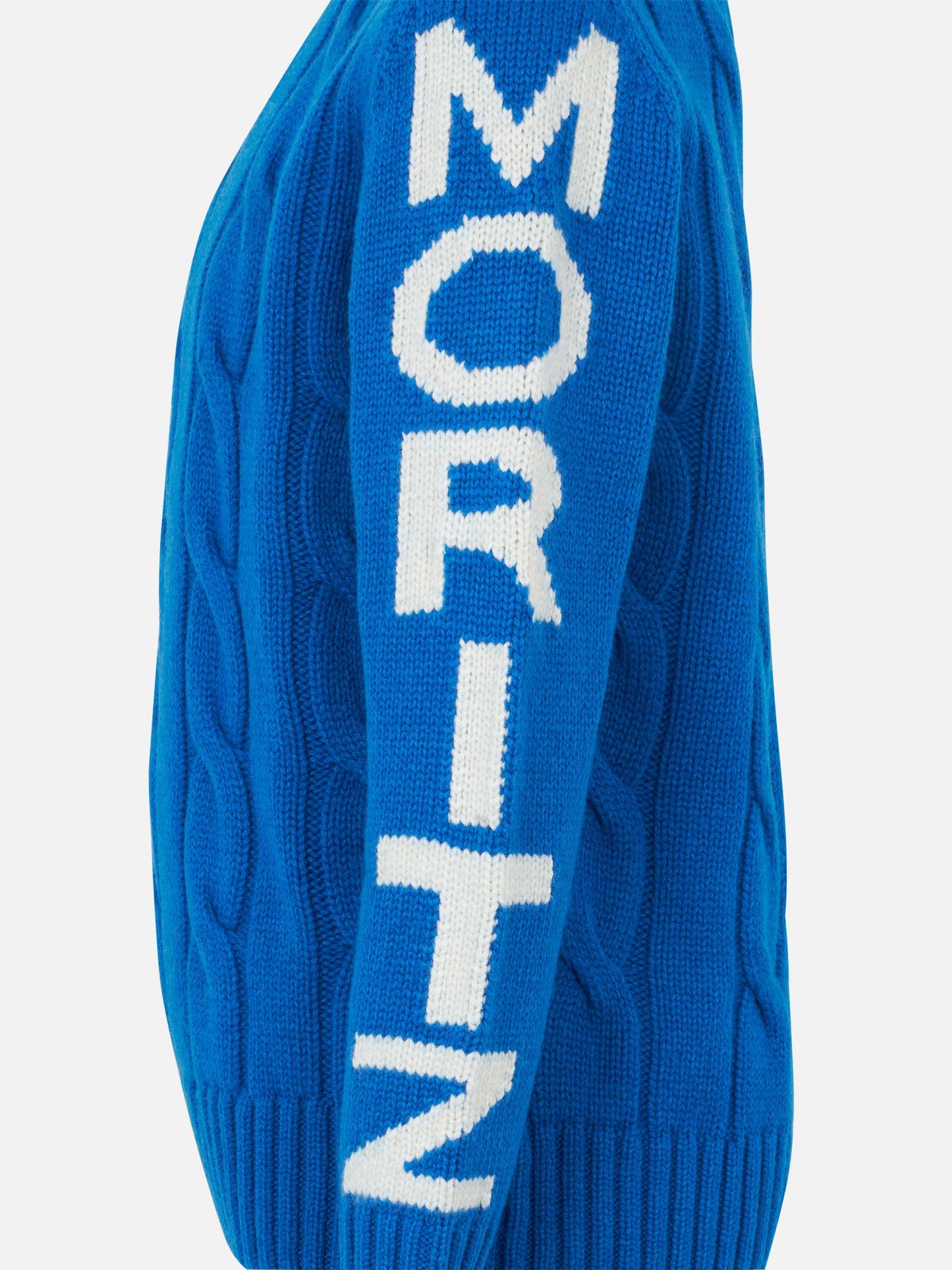 Bluette-Zopfmusterpullover für Jungen, Bergen Jr., mit Saint Moritz-Jacquard