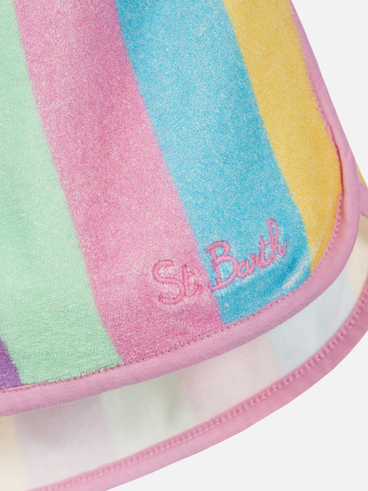 Girl multicolor terry pull up shorts Curly - MC2 Saint Barth