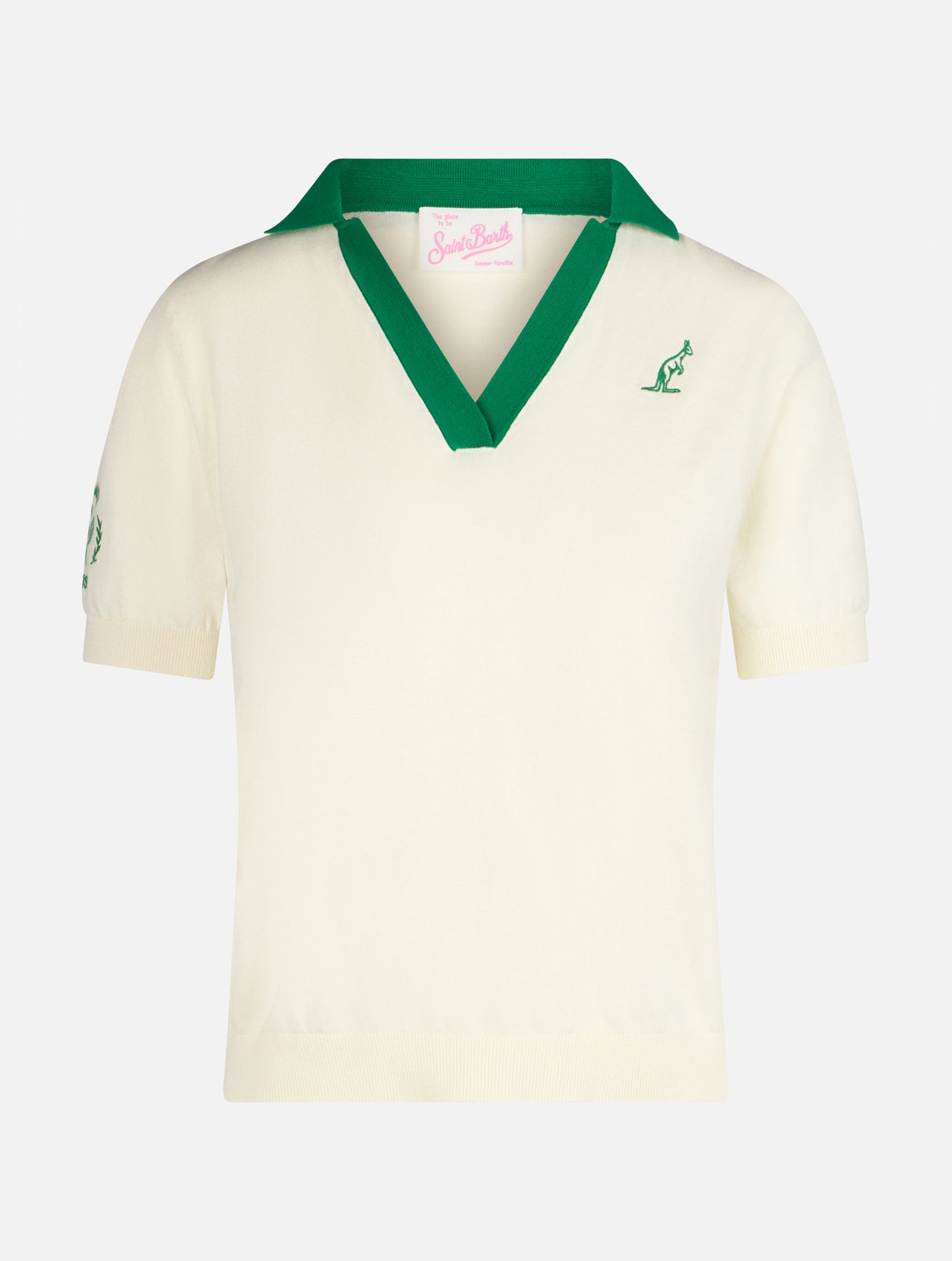 Woman cotton knitted polo Evonne | AUSTRALIAN BRAND SPECIAL EDITION - MC2 Saint Barth