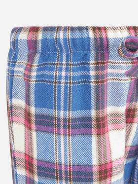 Kid pajama pants with tartan print - MC2 Saint Barth