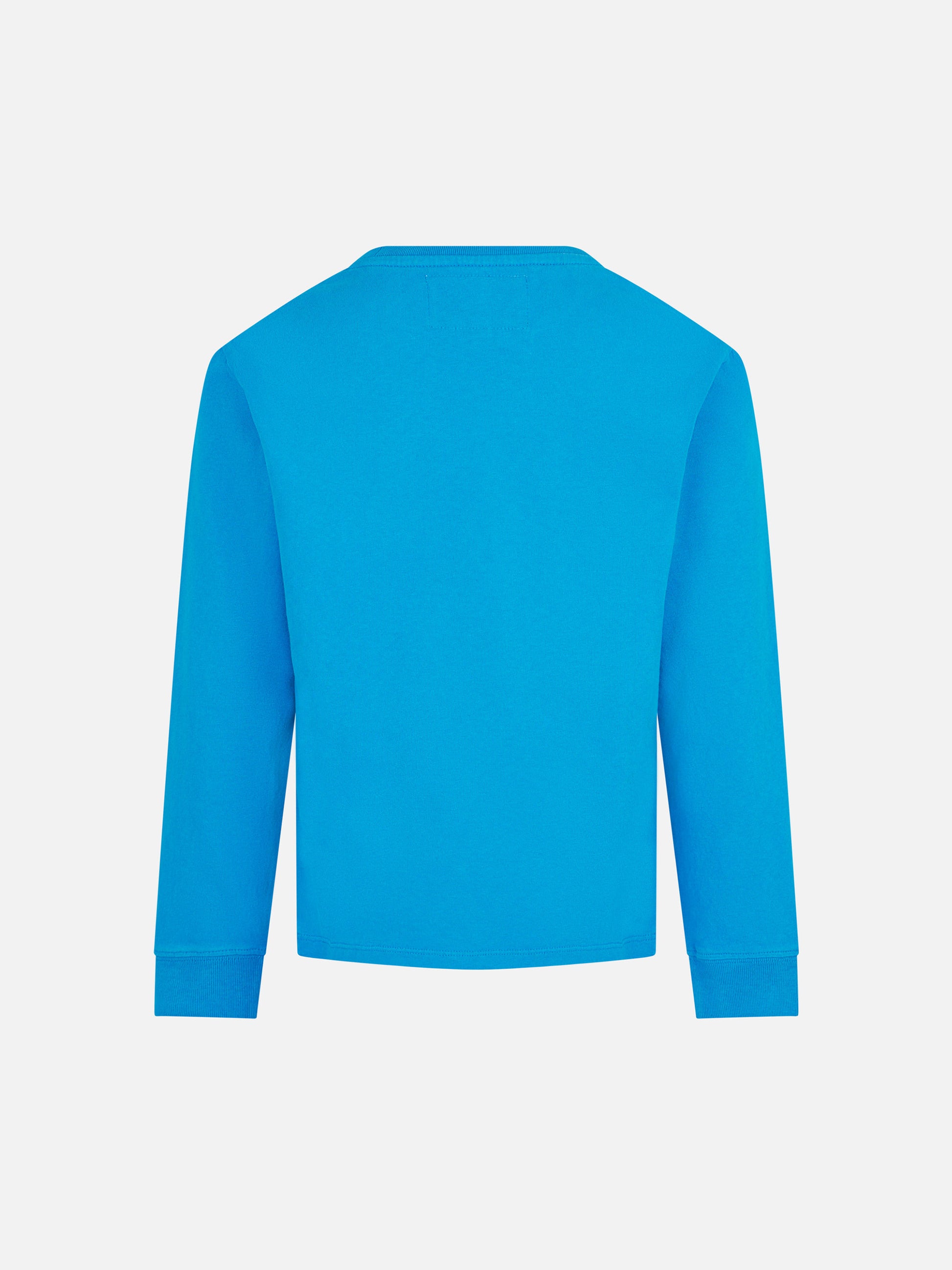 Boy heavy cotton bluette t-shirt - MC2 Saint Barth