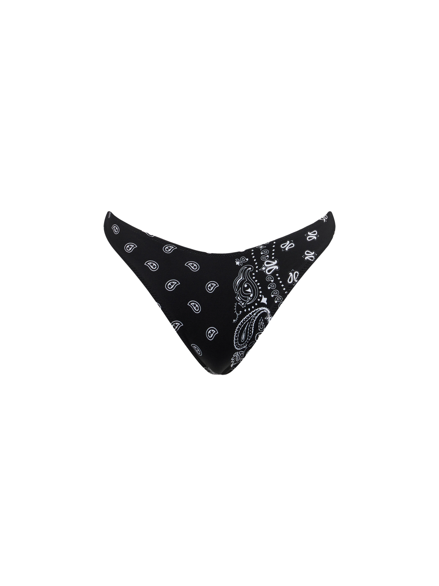 Woman cheeky swim briefs with black bandanna print - MC2 Saint Barth
