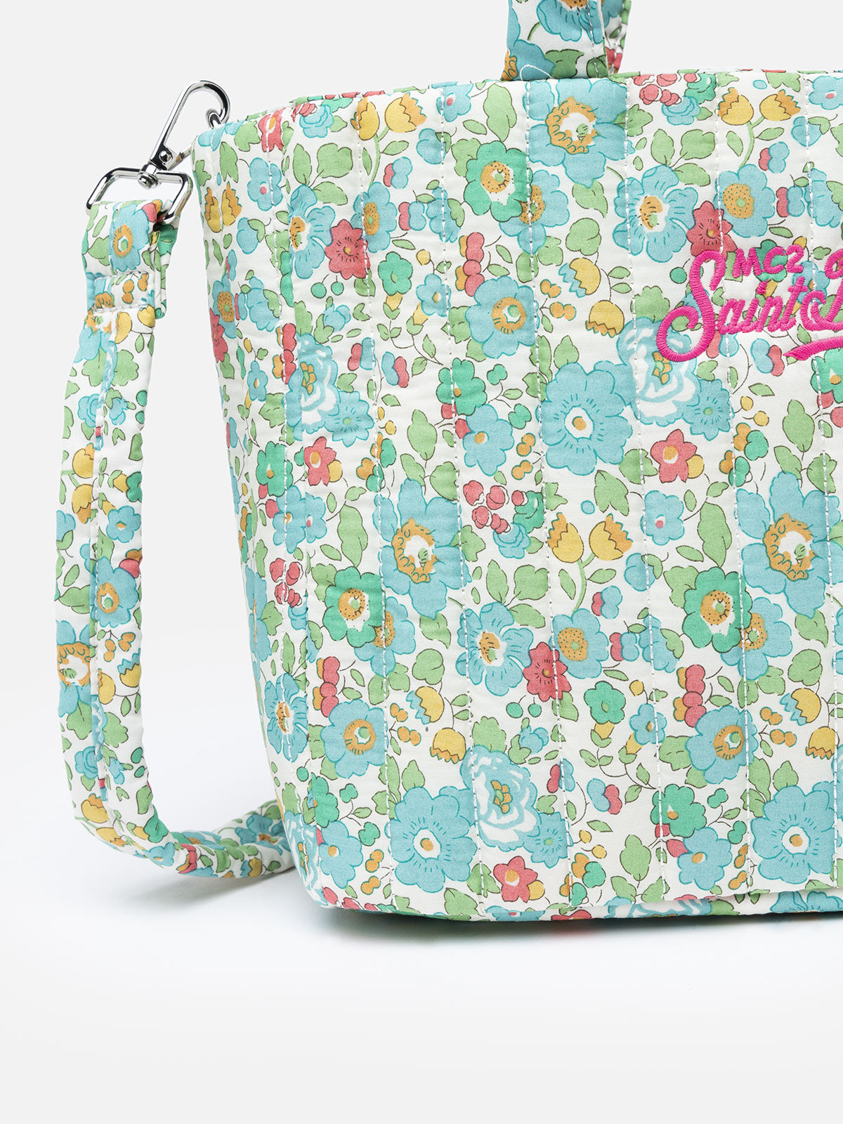 Betsy quilted Soft Tote Mid bag | MADE WITH LIBERTY FABRIC - MC2 Saint Barth