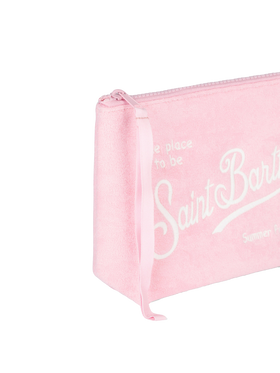 Aline pink embossed terry pochette - MC2 Saint Barth
