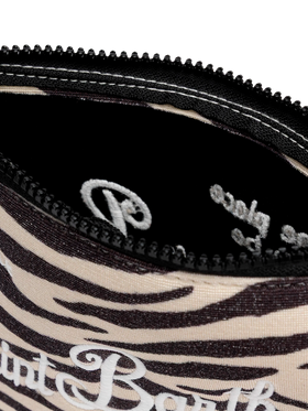 Aline lurex pochette with zebra print - MC2 Saint Barth