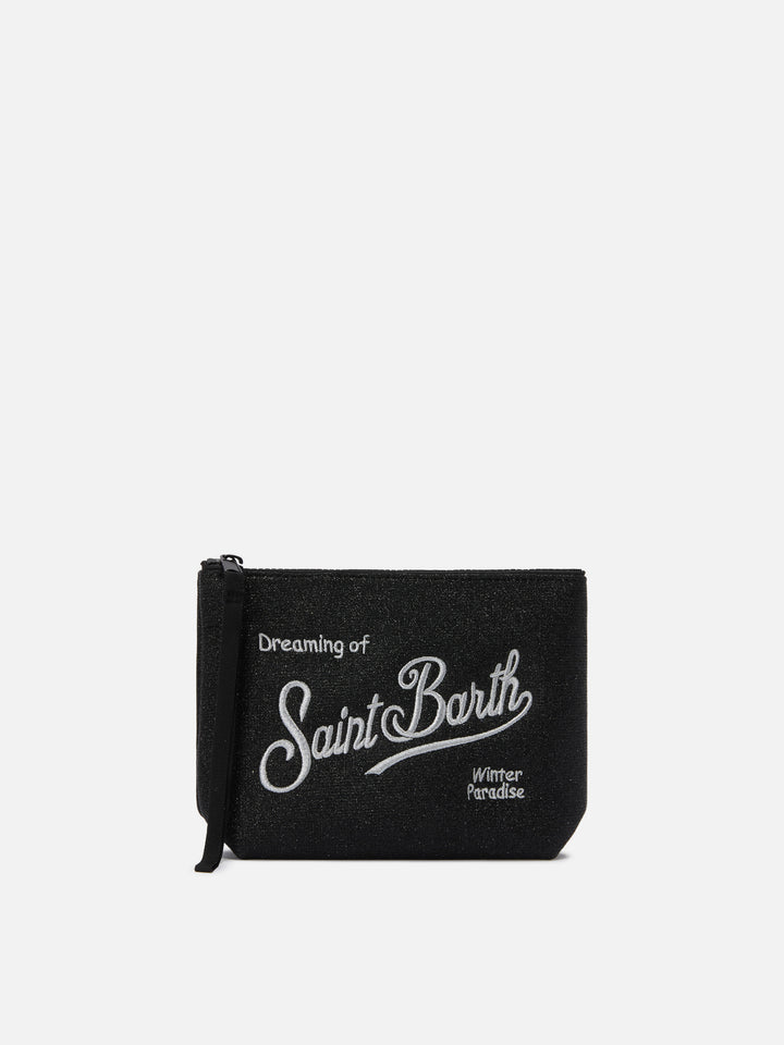 Aline Lurex Pouch in black
