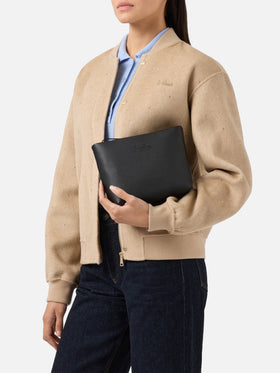 Aline Pouch in black leather