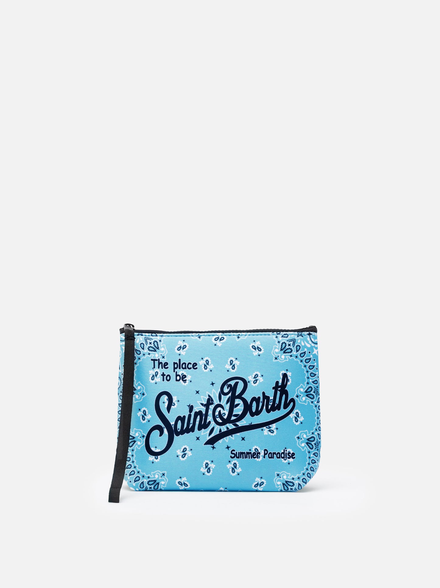 Aline Scuba-Pochette mit Bandana-Print