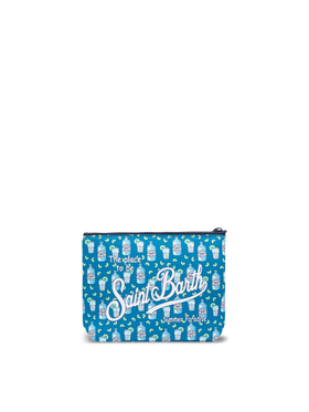 Aline scuba pochette with gin bottles print - MC2 Saint Barth