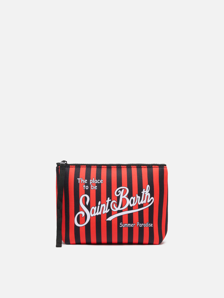 Aline scuba pochette with Milan print | AC MILAN SPECIAL EDITION