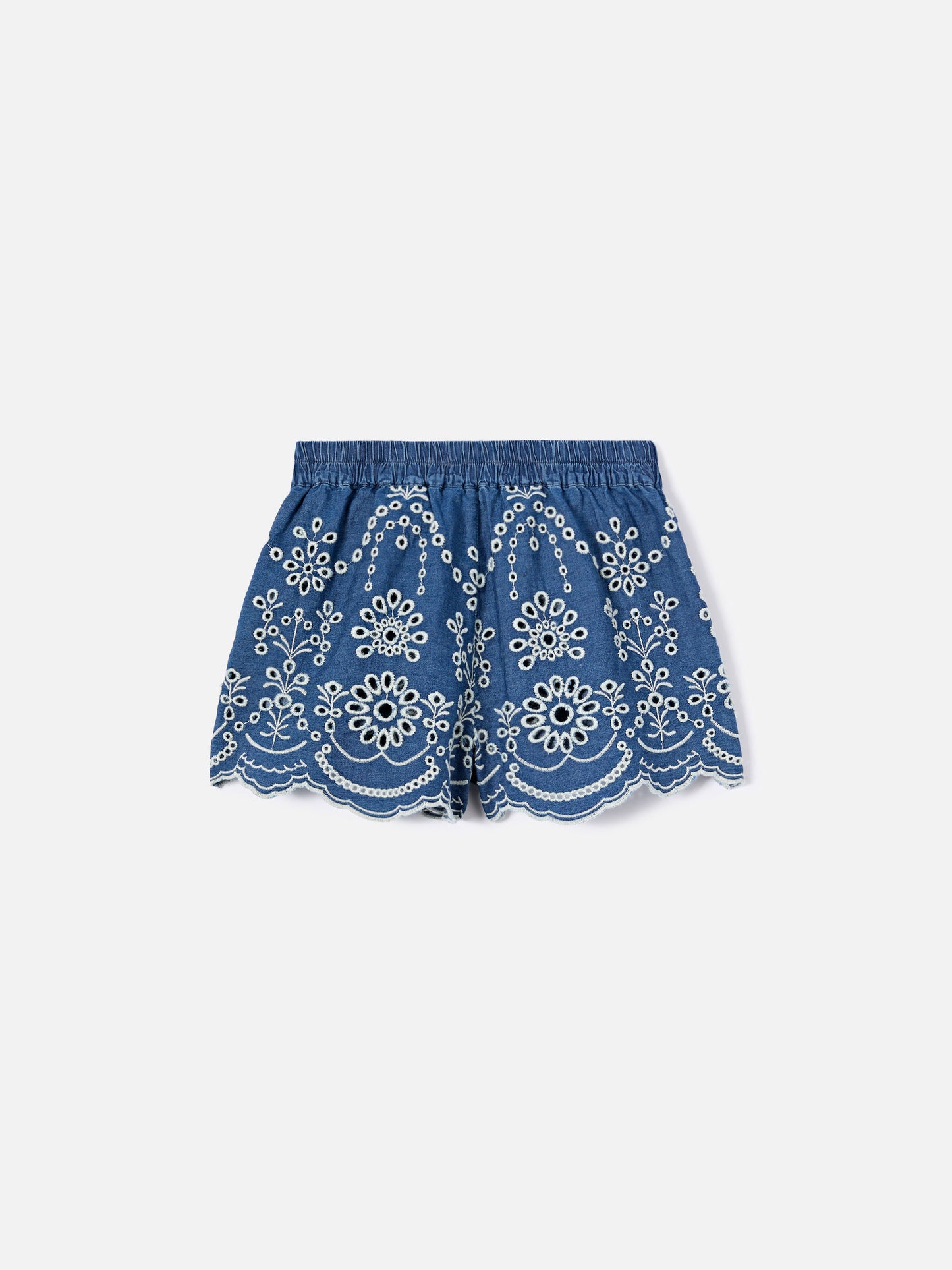Amani Jr chambray shorts with embroidery