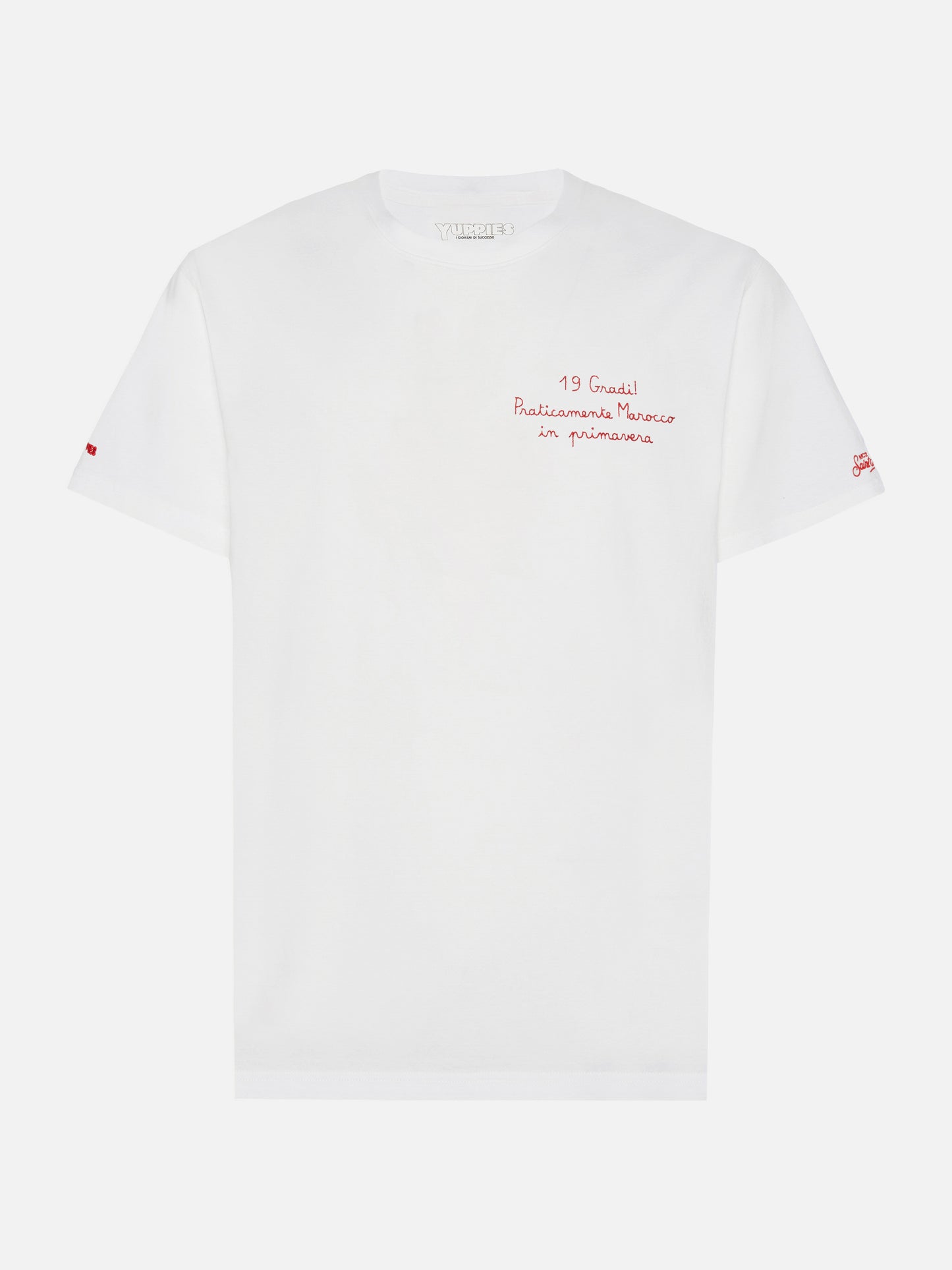 Winter cotton t-shirt Arnott with Praticamente Marocco... embroidery | YUPPIES SPECIAL EDITION