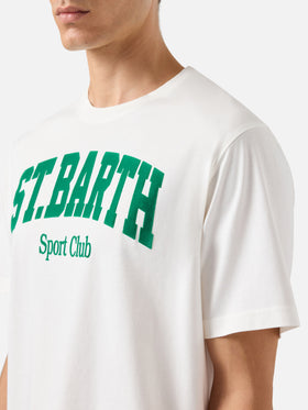 T-shirt in cotone invernale Arnott con stampa St. Barth sport club