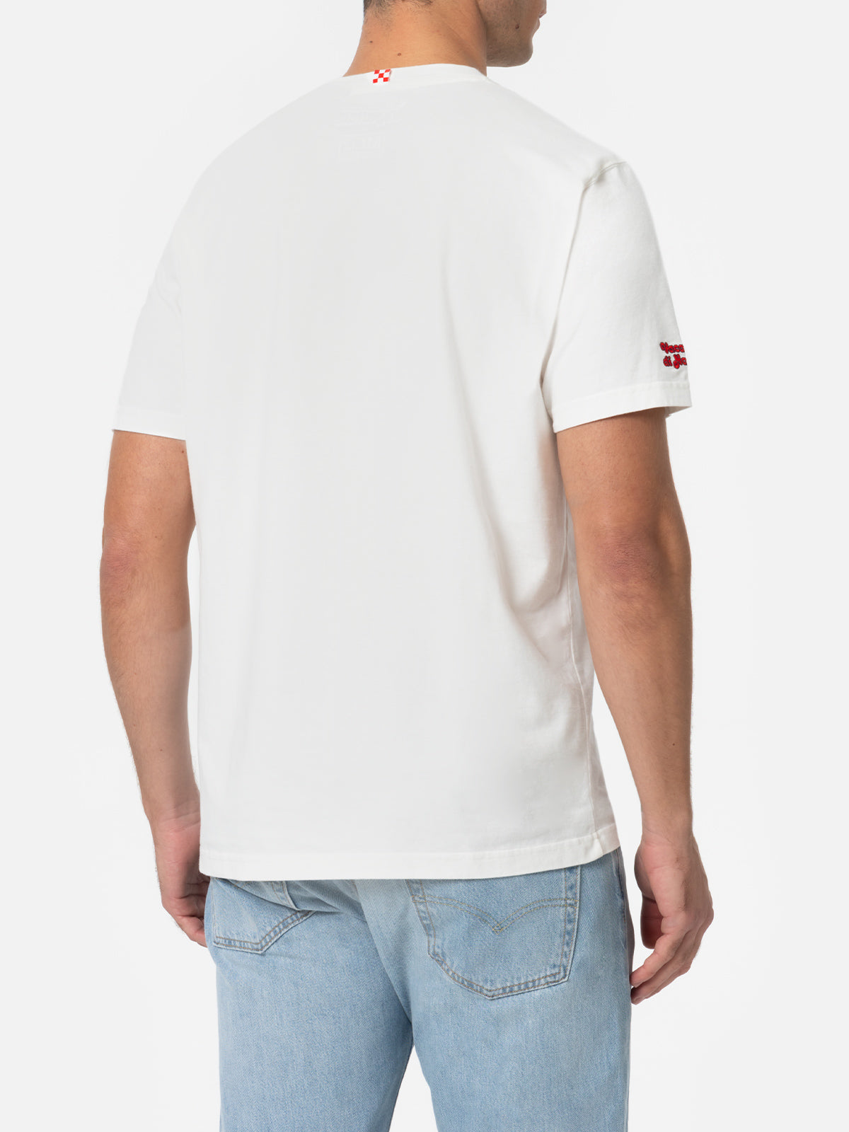 Man t-shirt Arnott with Sole, whisky...embroidery | VACANZE DI NATALE SPECIAL EDITION - MC2 Saint Barth