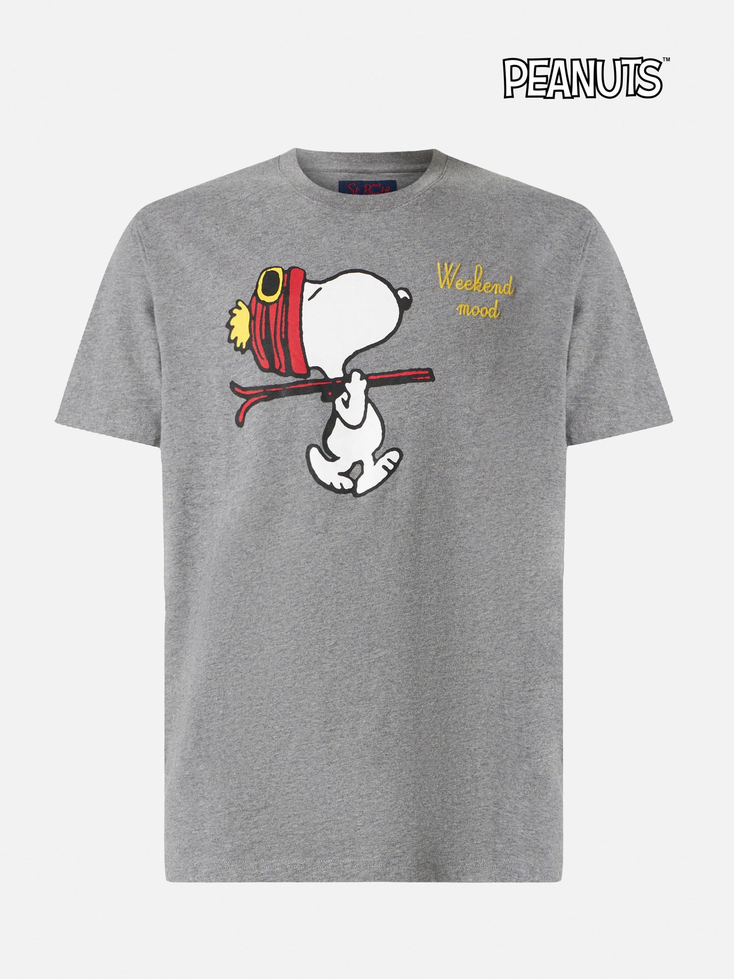 Man t-shirt with Snoopy weekend mood embroidery | SNOOPY - PEANUTS™ SPECIAL EDITION