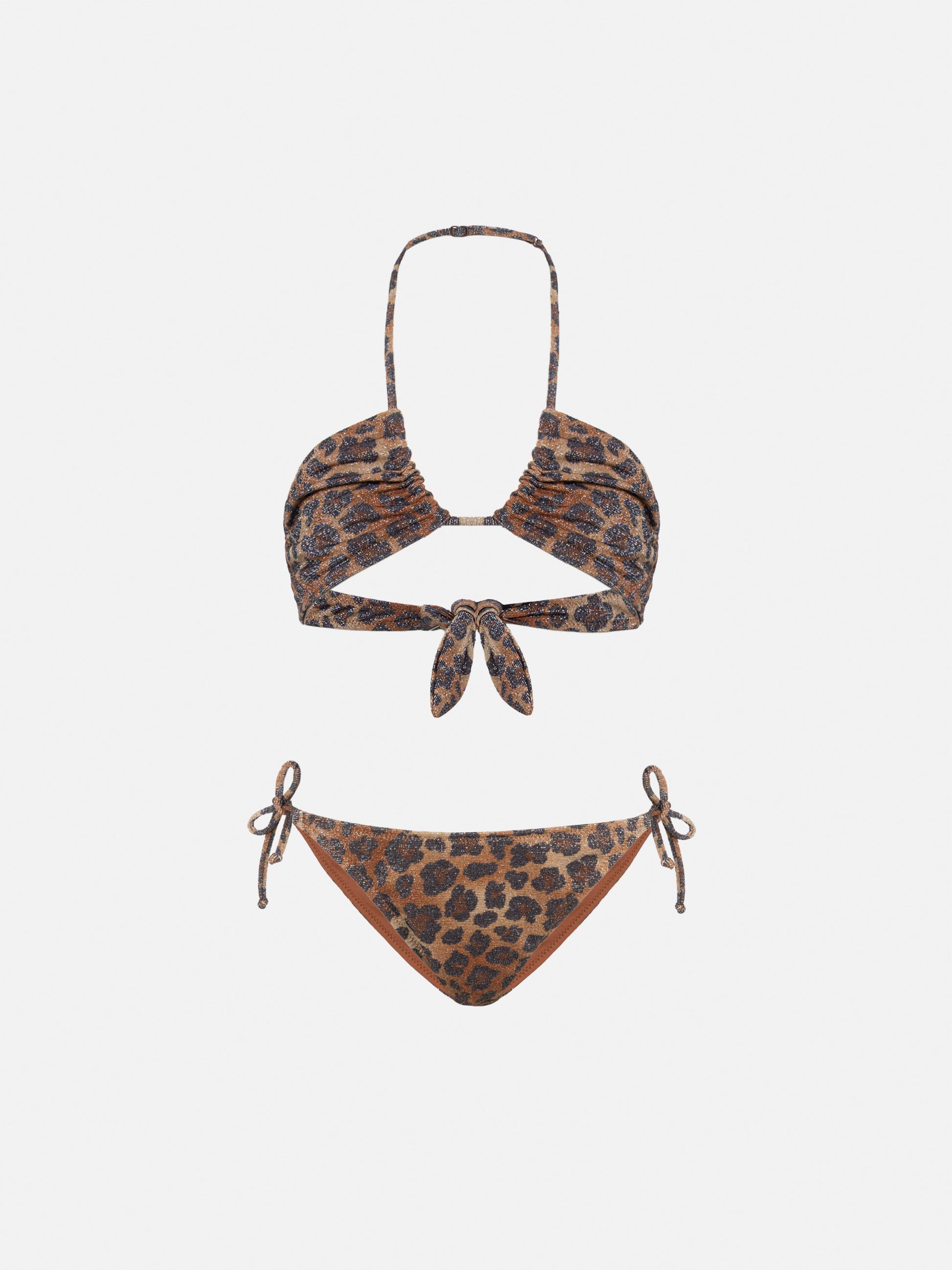 Aryanna animalier lurex bandeau bikini - MC2 Saint Barth