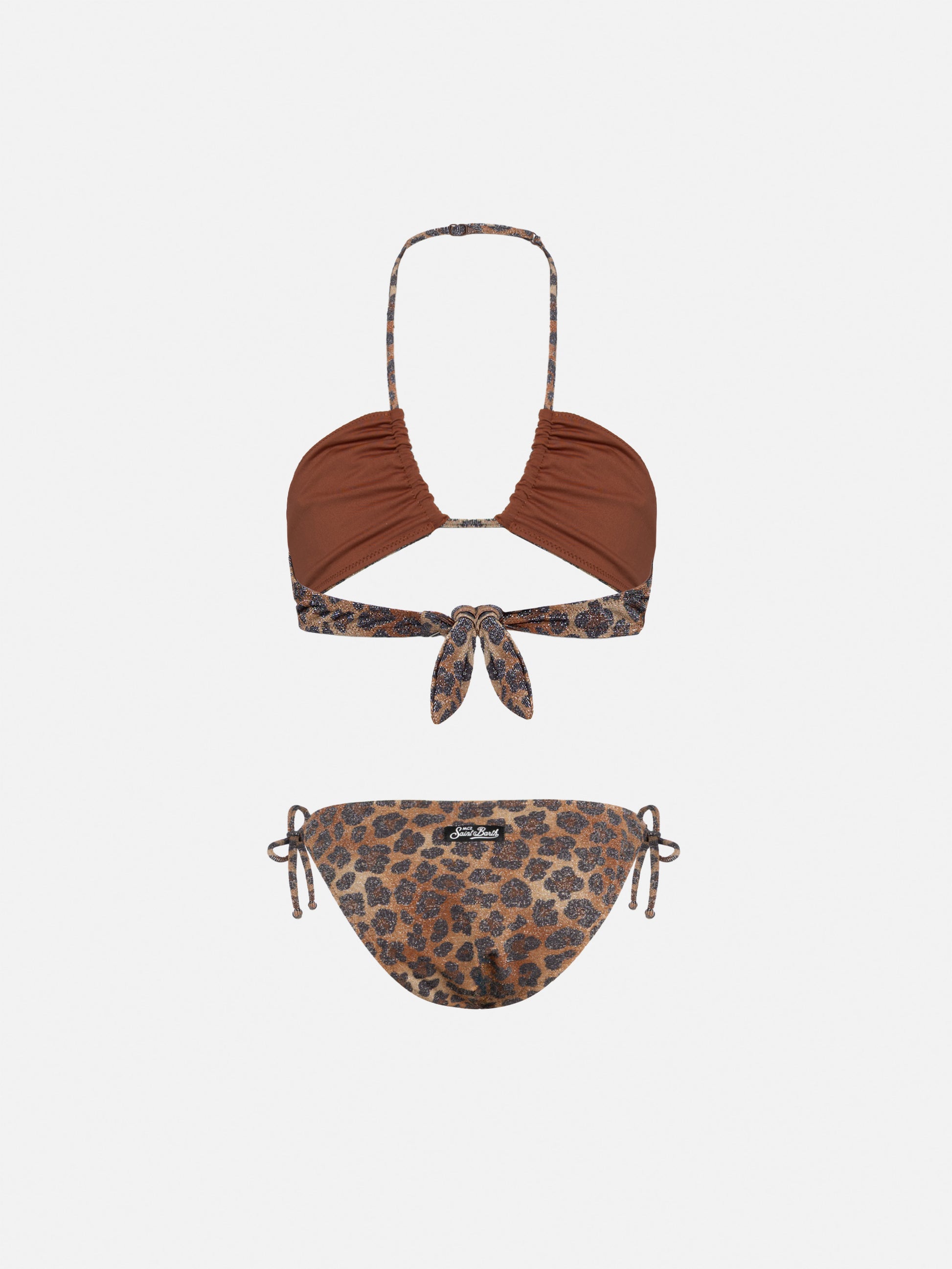 Aryanna animalier lurex bandeau bikini - MC2 Saint Barth