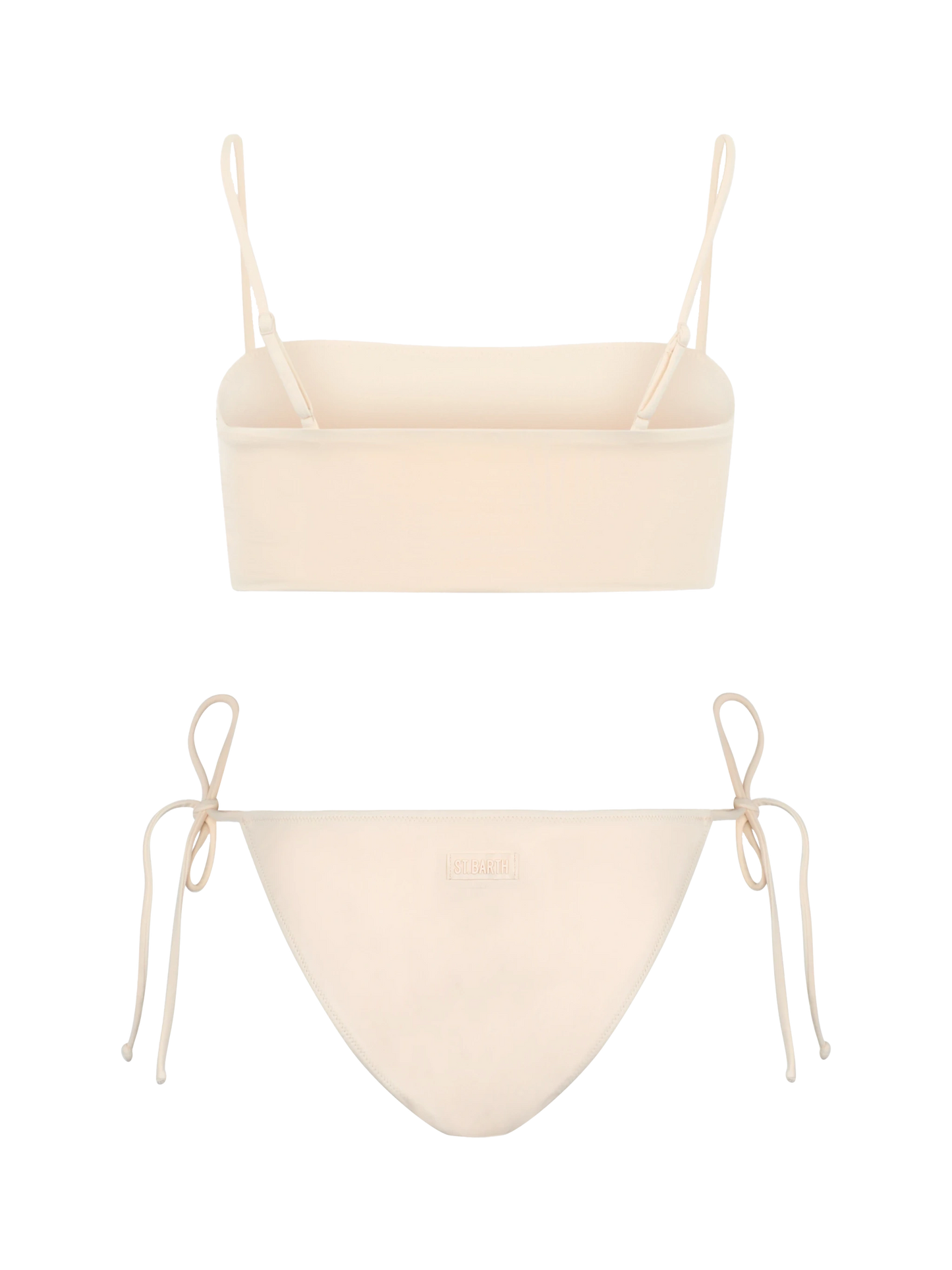 Bikini a fascia beige da donna Athena Virgo con strass