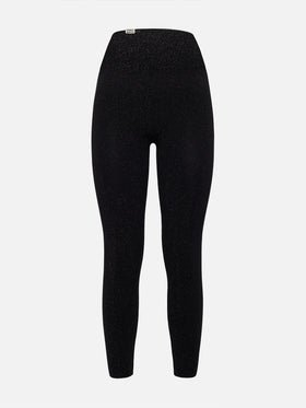Schwarze Lurex-Leggings Avice