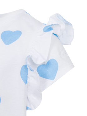 Cotton t-shirt Baby with flounce and Daddy's girl embroidery - MC2 Saint Barth