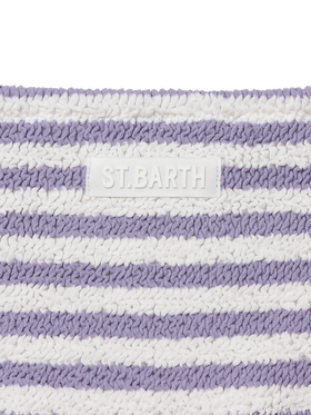 Lilac striped crinkle classic bralette bikini Baker - MC2 Saint Barth