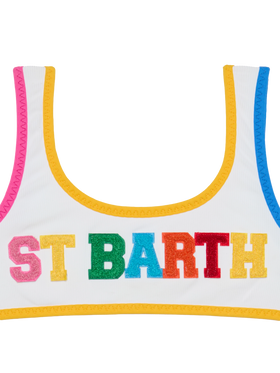 Girl bralette bikini with St Barth patches - MC2 Saint Barth