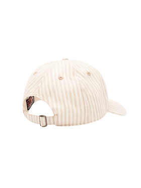 Baseball beige striped cotton linen cap - MC2 Saint Barth