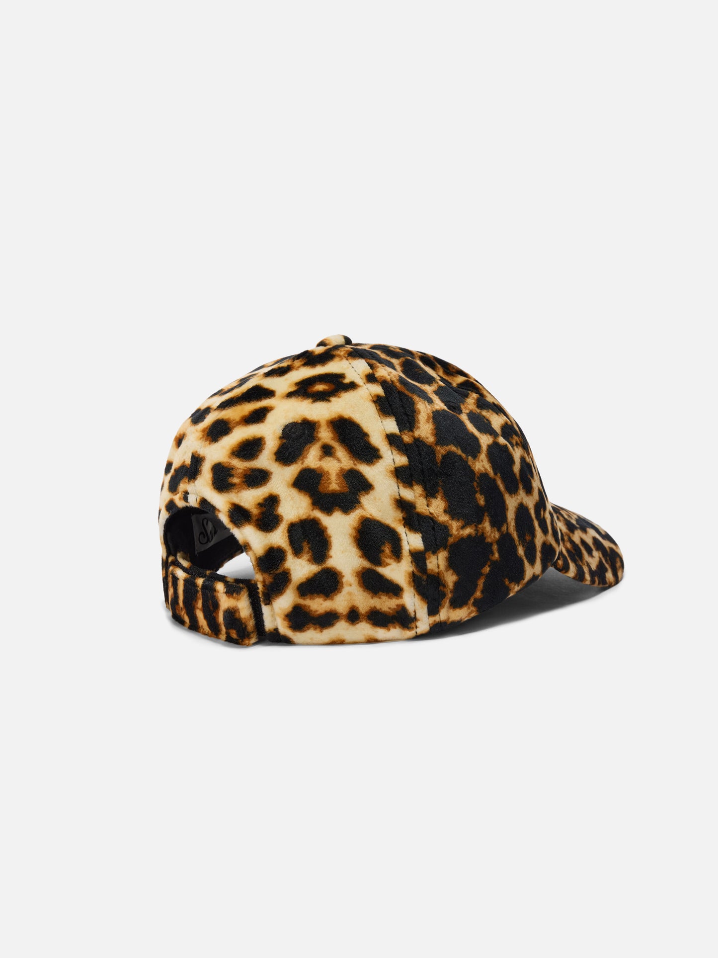 Baseball Cap Velvet in leopard-print velvet