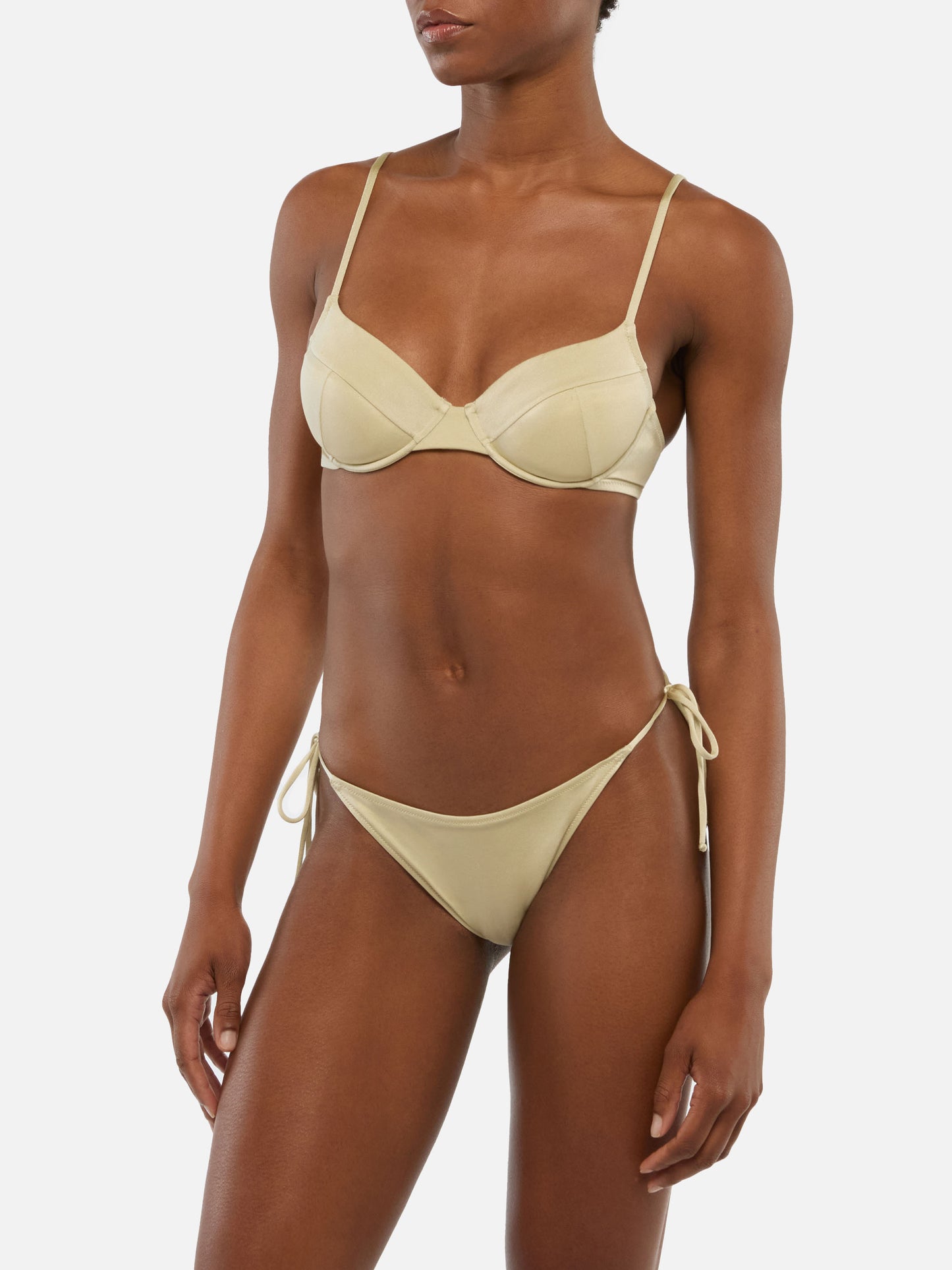 Bea Virgo gold bralette bikini
