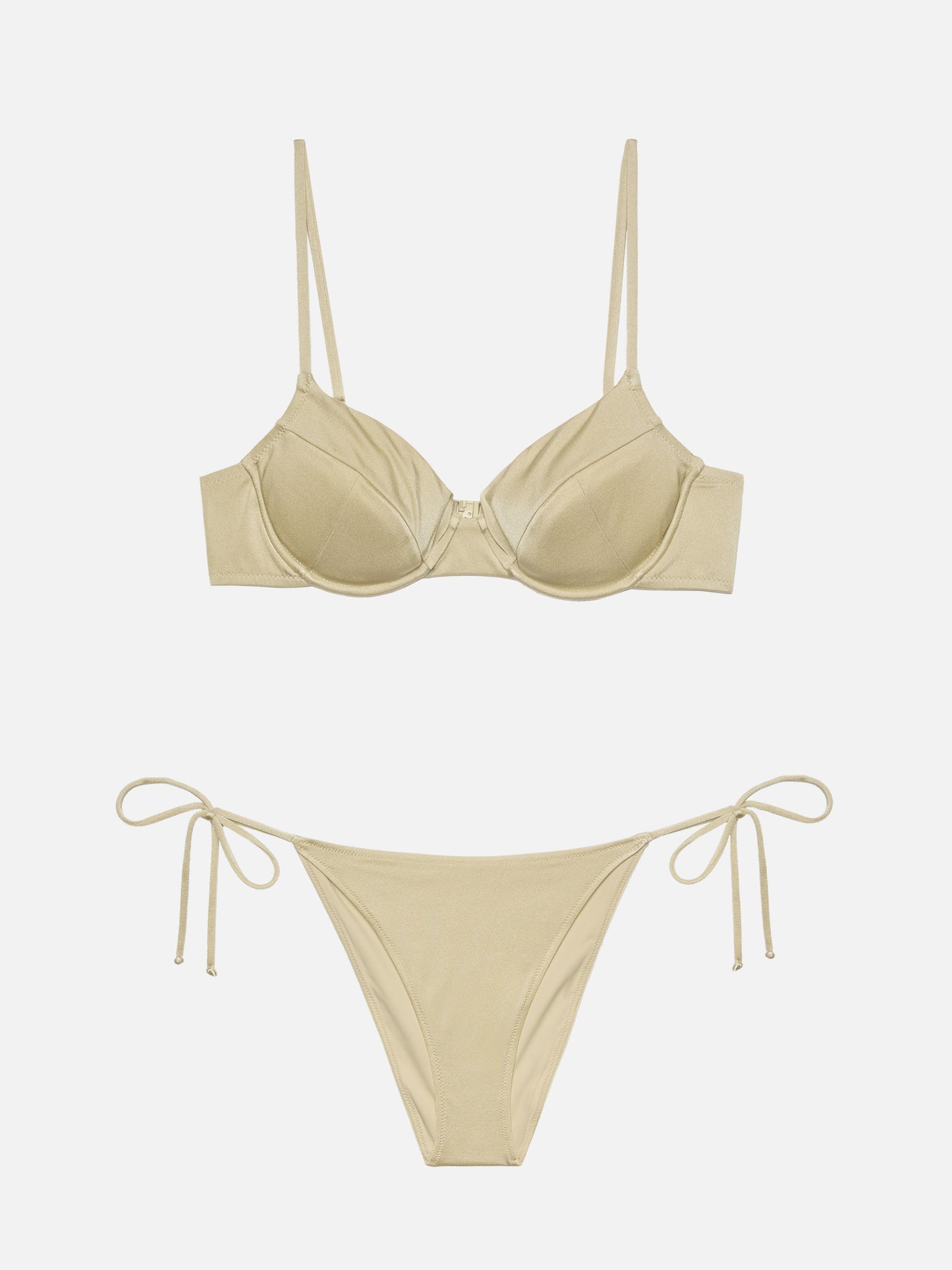Bea Virgo gold bralette bikini