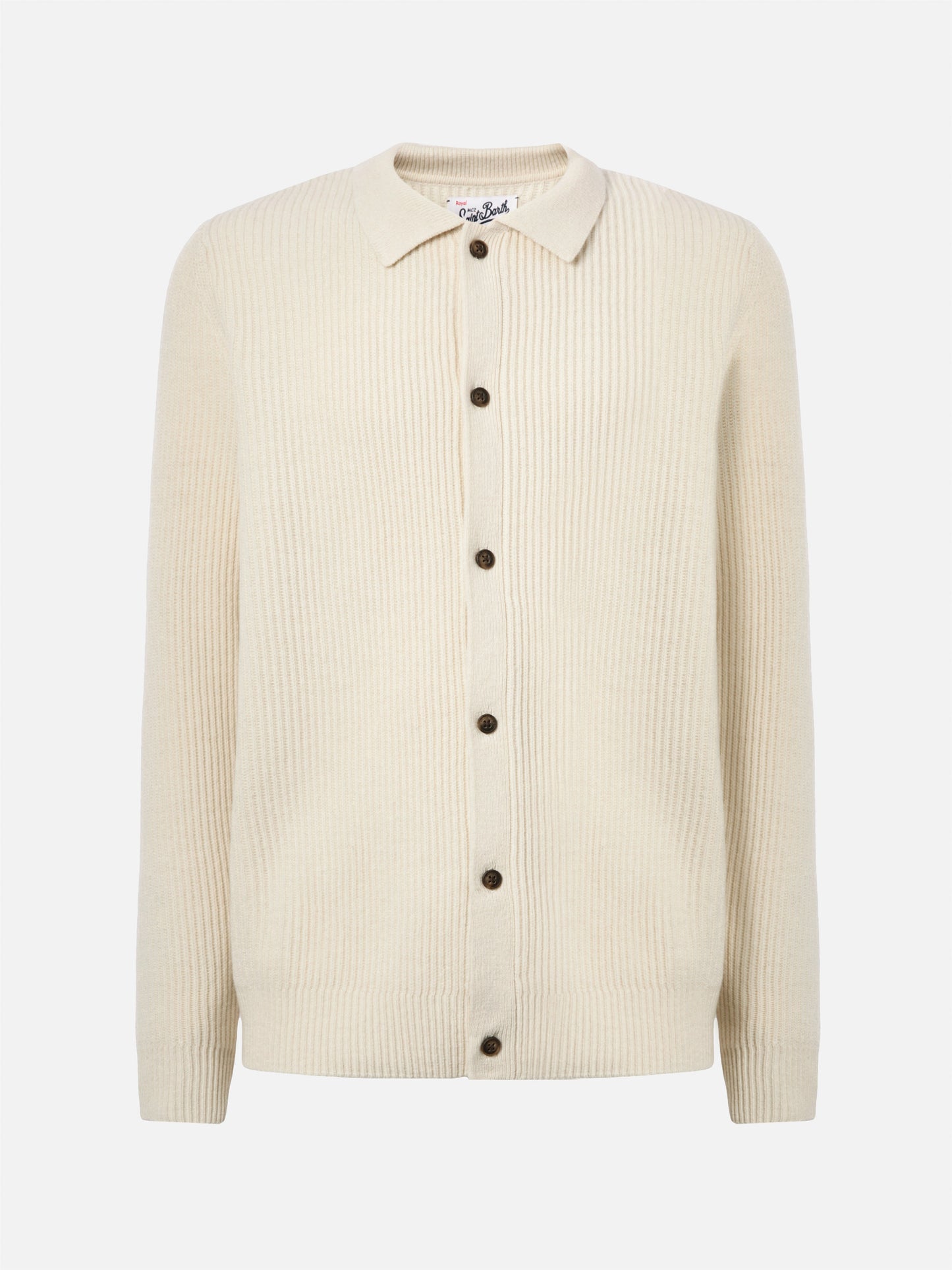 White pure-wool cardigan Bolton