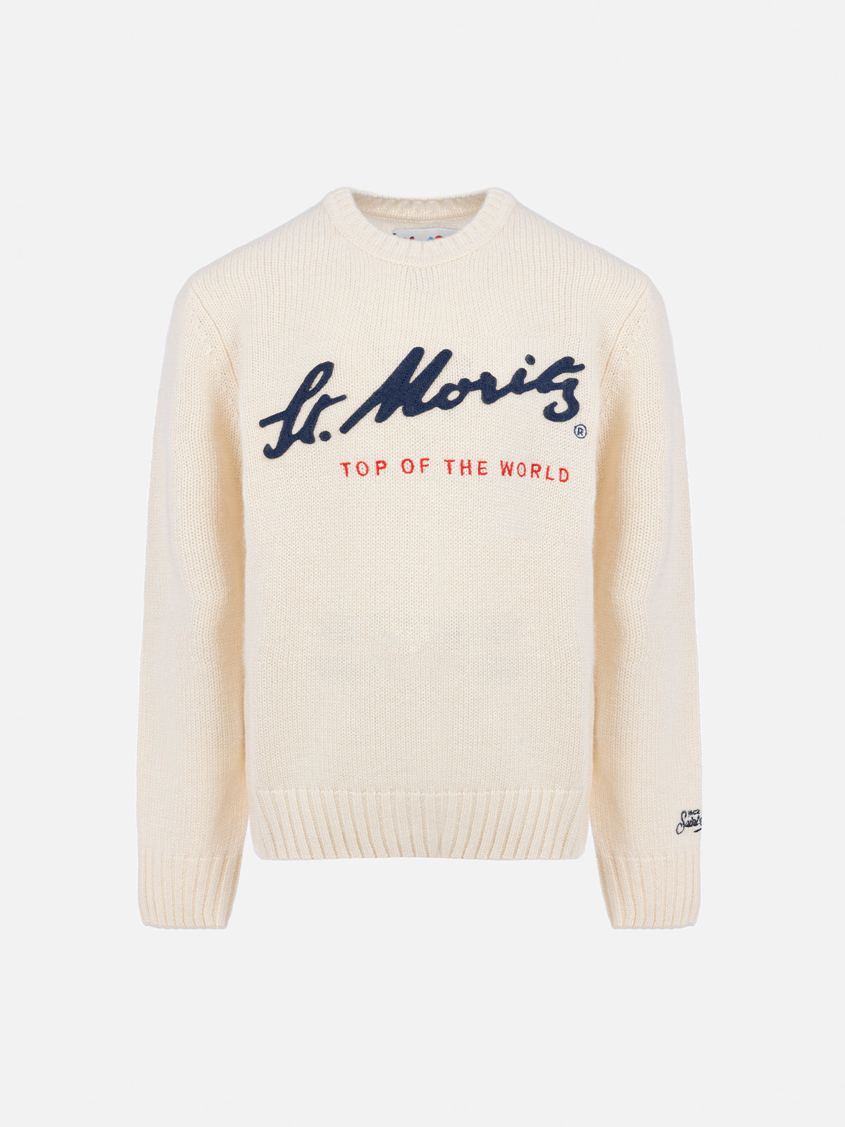 Boy sweater Bombardino with St. Moritz embroidery | ST. MORITZ TOP OF THE WORLD SPECIAL EDITION - MC2 Saint Barth