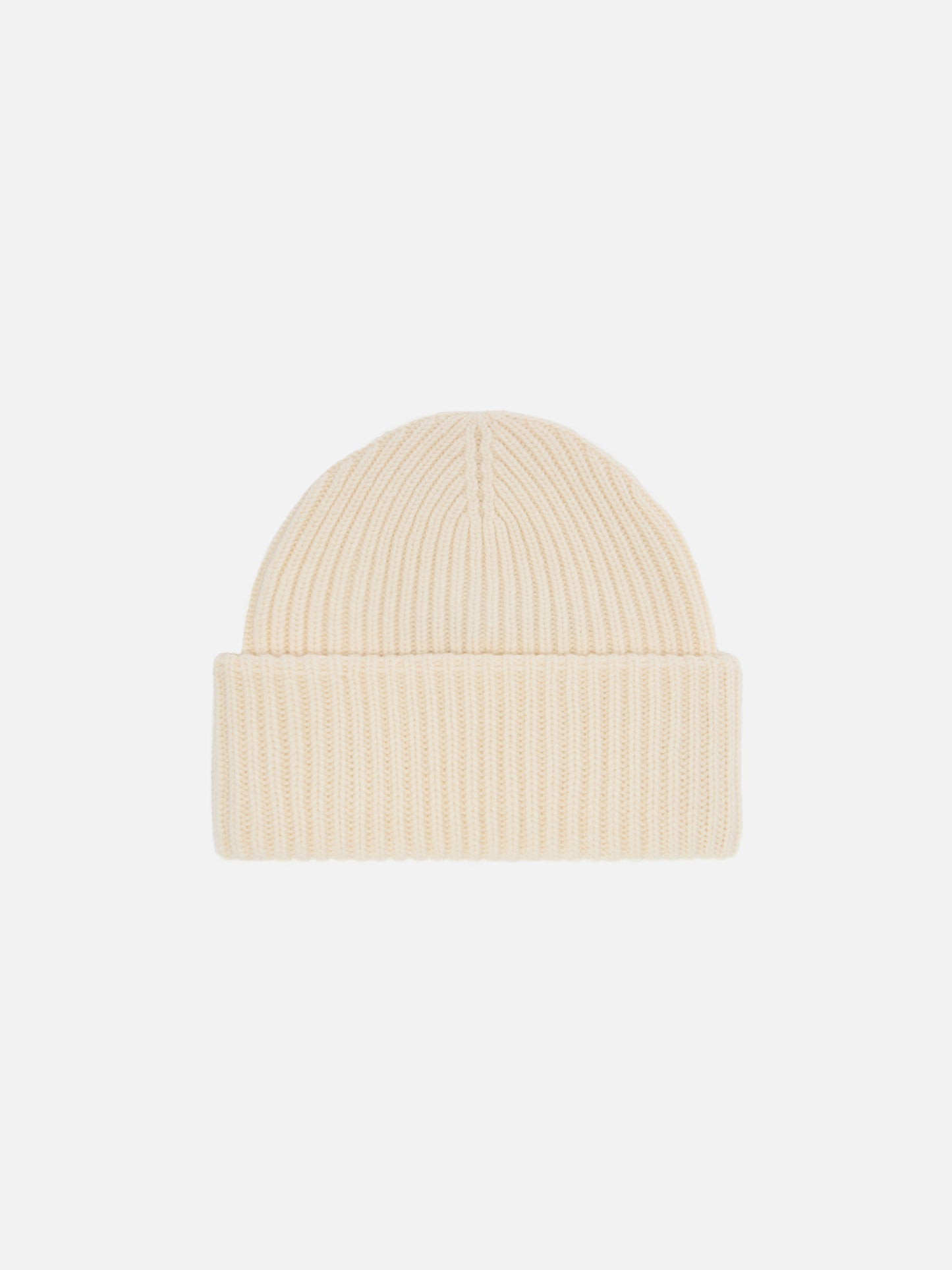 Berry W ribbed cashmere-blend beanie in white