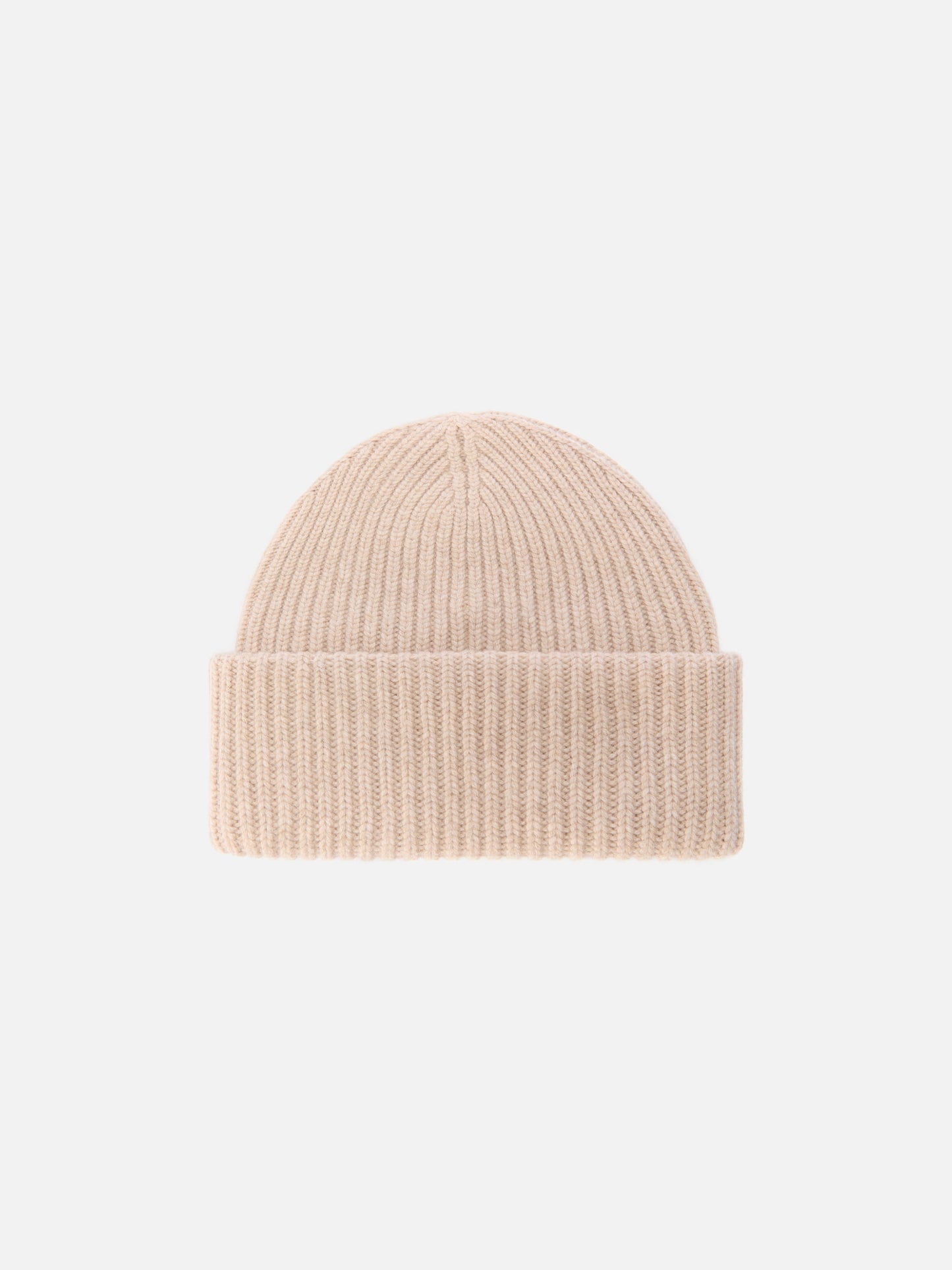 Berry W ribbed cashmere-blend beanie in beige