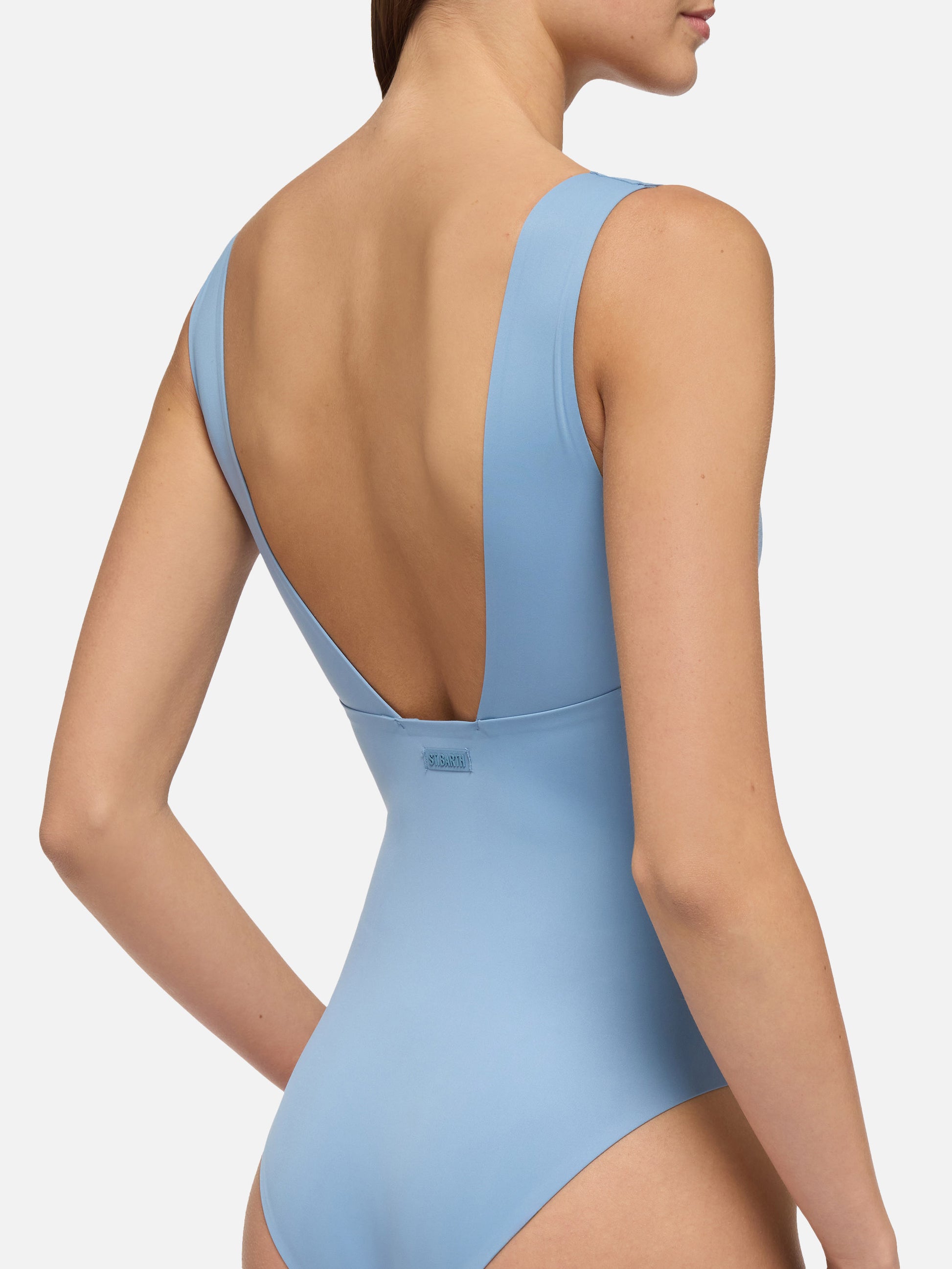 Calliope brown heat-sealed one-piece swimsuit - MC2 Saint Barth