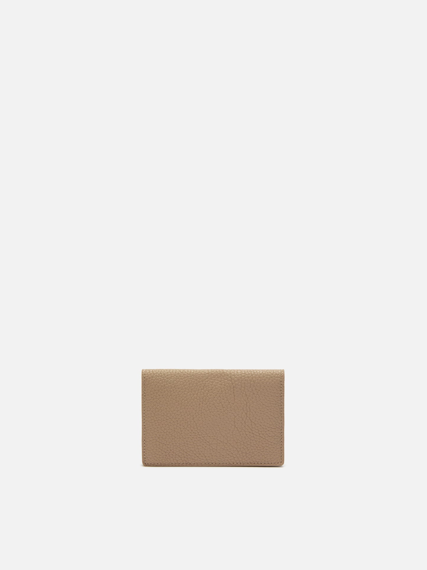Portacarte Card Holder in pelle martellata nocciola
