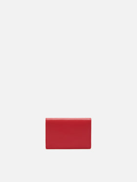 Card Holder in red leather