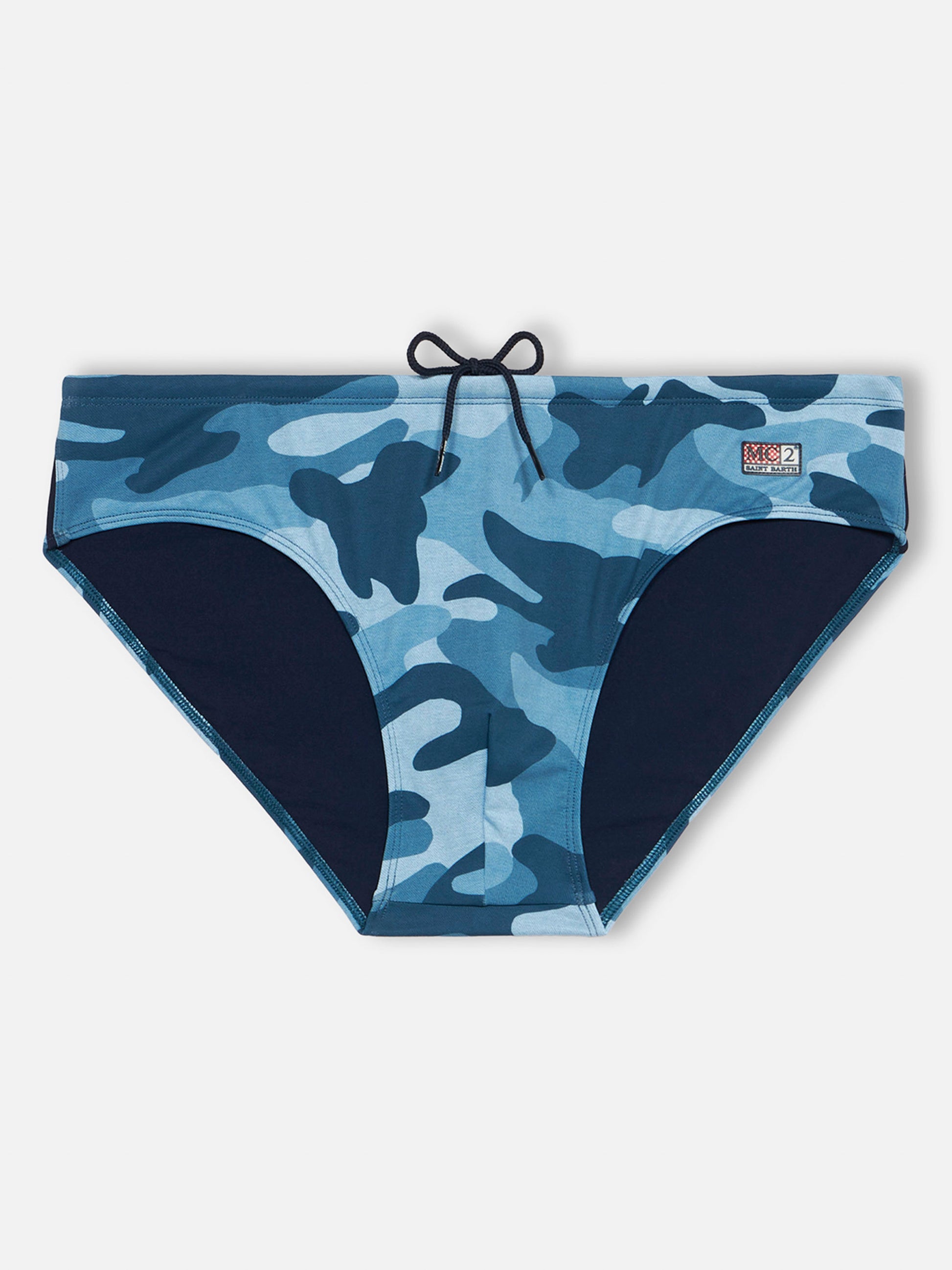 Man denim camouflage swim briefs Cayo - MC2 Saint Barth