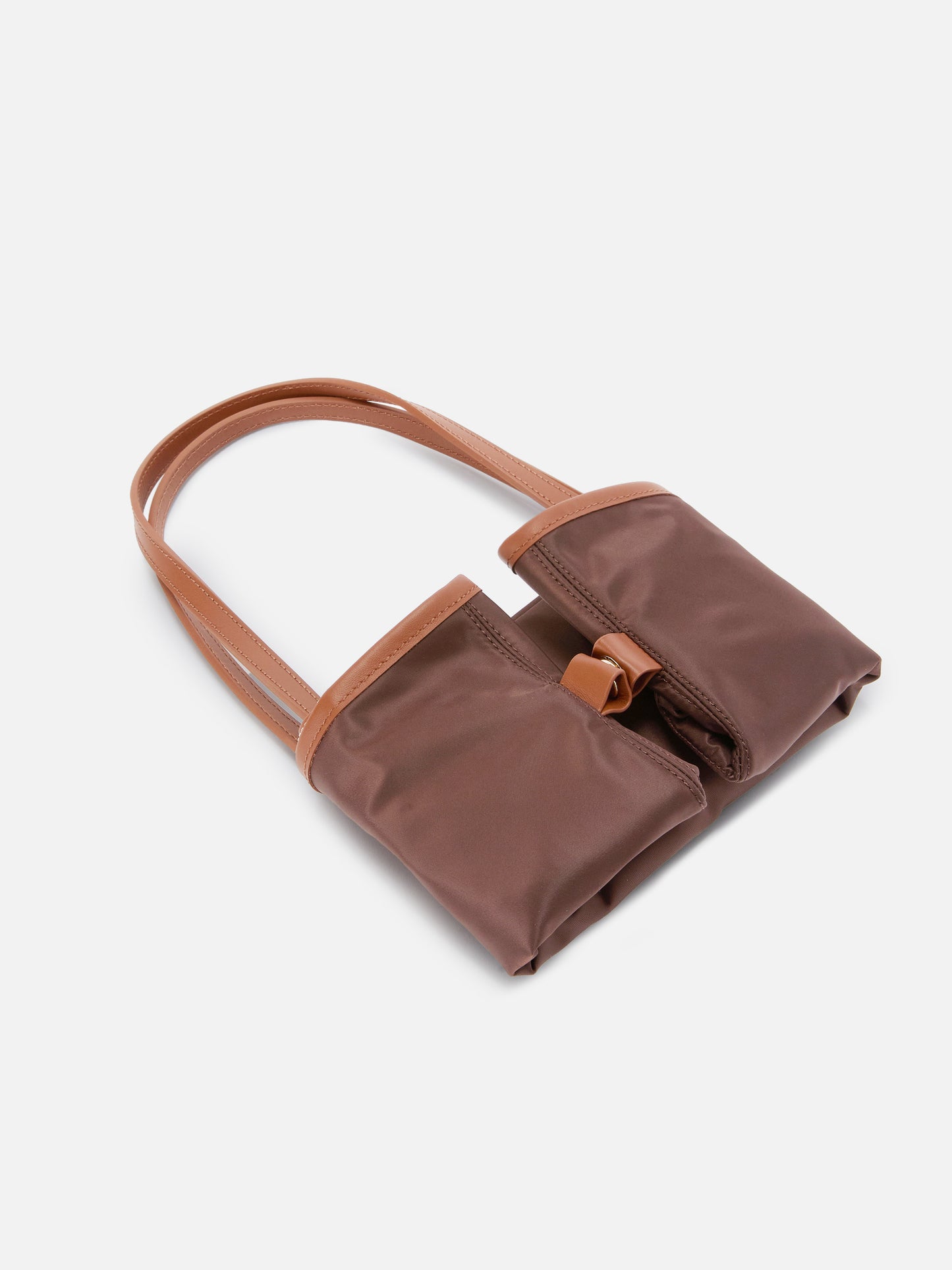 Brown City medium nylon bag