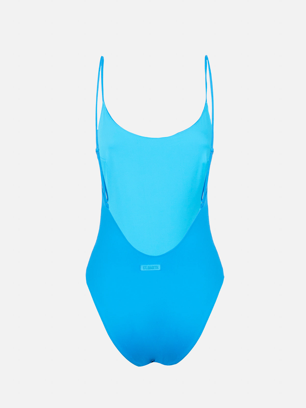 Woman light blue one-piece swimsuit Cecille