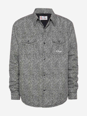 Technic fabric overshirt Chalet with herringbone print - MC2 Saint Barth