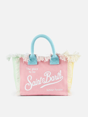 Colette color block cotton canvas handbag - MC2 Saint Barth