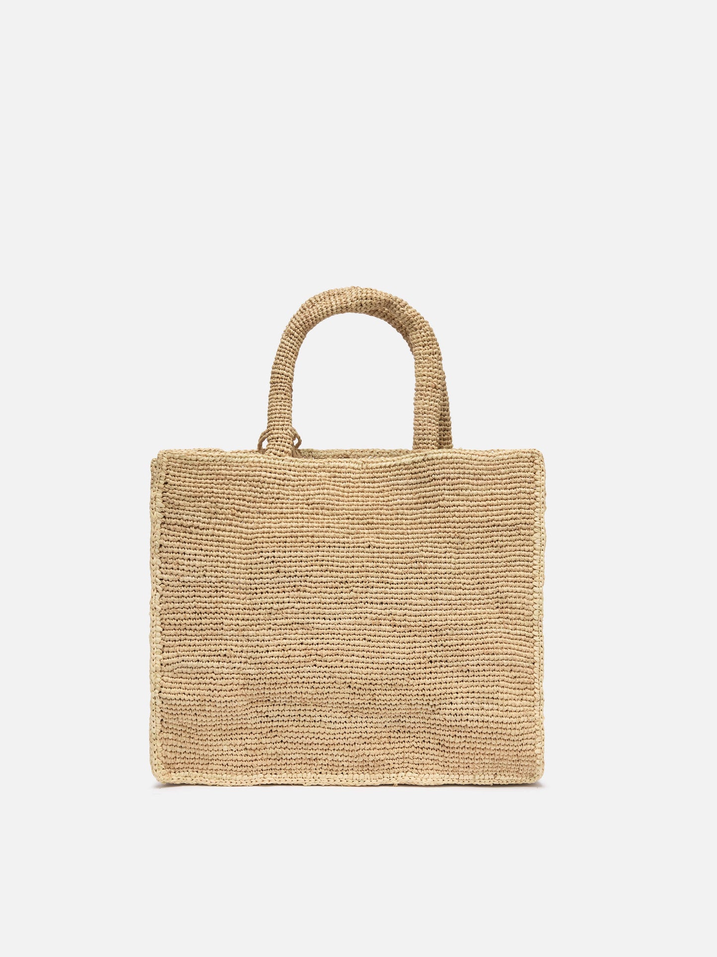 Colette Raffia handbag with logo embroidery